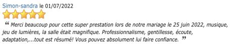 avis prestation DJ Stancamax cliquez pour agrandir l&lsquo;avis PRESTATION HENRI 4