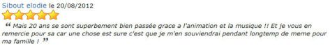AVIS PRESTATION DJ STANCAMAX