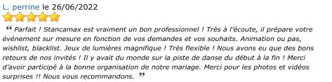 DOMAINE DE COULONGES 27 avis prestation DJ Stancamax cliquez pour agrandir l&lsquo;avis