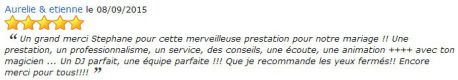 AVIS PRESTATION DJ STANCAMAX