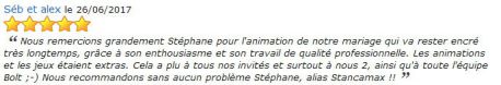 AVIS PRESTATION DJ STANCAMAX